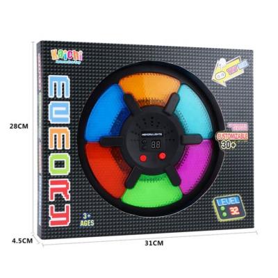 China Educational Plastic Kids Toys 6 Keys Memory Game, Intelligence Light Music Function Memory Electronic Game 23.5*23.5*3.5 for sale