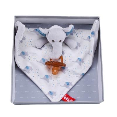 China Hot Selling Plush Towel Infant Toys With Pacifier Soothing Toys K999-327F for sale