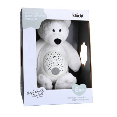 China Hot Selling Portable Baby Sleep Projector Teddy Bear Toys with Music and Lights K999-313 for sale