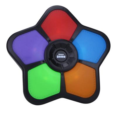 China Super Educational Toy 5 Buttons Memory Game Toys With Light And Music Wholesale 13*13*3 for sale