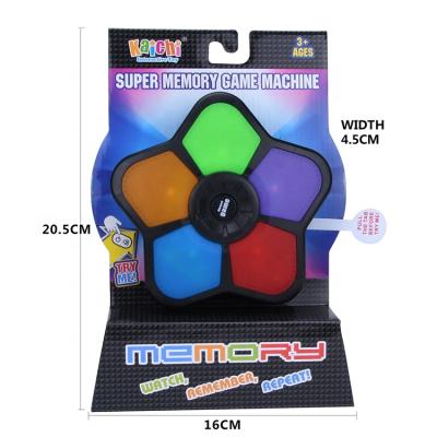 China Super Educational Toy 5 Buttons Memory Game Toys With Light And Music Wholesale 13*13*3 for sale