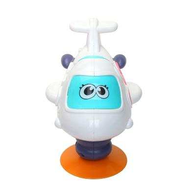 China Cartoon Shape Simulated Battery Operated Musical And Light Baby Aircraft Toys 18*11*14.3 for sale