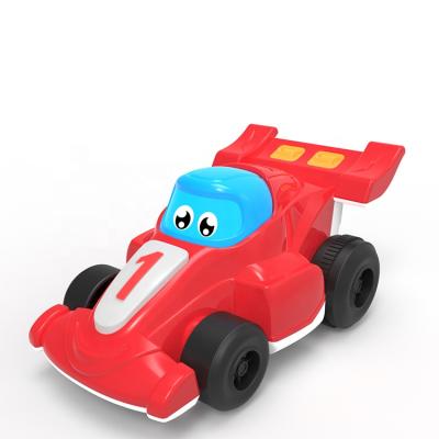 China wholesale 17*10*7 environmentally friendly plastic toys of attractive musical racing car for sale