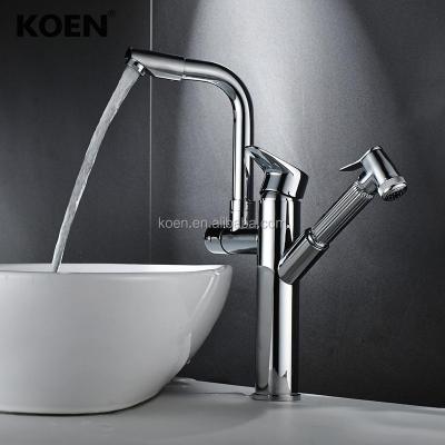 China China Faucets Electric Sanitary Ware Multi Function Double Lever Brass Pull Out Kitchen Faucet for sale