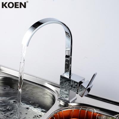 China Popular Electric Faucets Koen Water Faucet Copper Kitchen Sink Faucet for sale