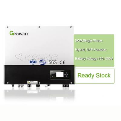 China Growatt 5KW System Hybrid Solar Mppt Single Phase On Hybrid Solar Inverter For Hybrid Solar Power System for sale