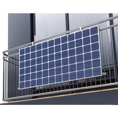 China Framed Garden Manufacturer Customized Balcony Solar Bracket Hook Solar Panel Bracket Wall Mount Support for sale