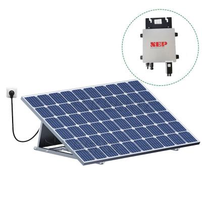 China Home Eu stock all in one 600w solar panel set grid tie solar kit balcony plug-in solar microinverter for sale