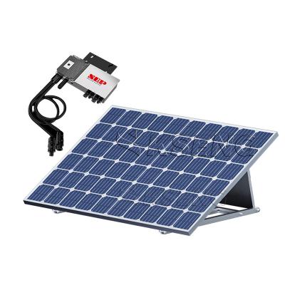 China Home European warehouse mini 400w solar panel 600w set plug and play on grid PV module with micro inverter for sale