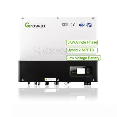 China mppt hybrid solar inverter price 5kw solar system Growatt Sph 5000 solar system for sale