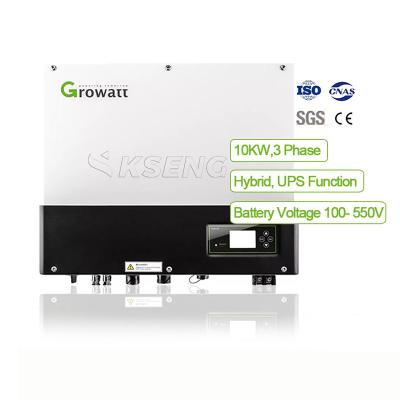 China Growatt SPH 10000 TL3-UP 10KW Hybrid Solar Inverter 380v 400v Three Phase Solar Hybrid Off Grid Inverter for sale