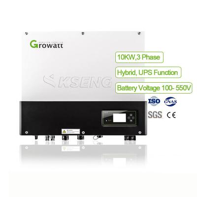 China Main 10 3 Phase Growatt SPH 10000 TL3-UP Competitive Price 10kw Solar Hybrid Inverter Solar Hybrid Inverter for sale