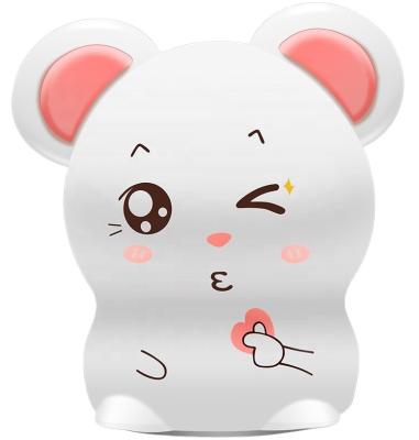 China Cute Love Mouse Night Lamp Finger Heart Silicone Night Light New Modern Best Gift For Kids for sale