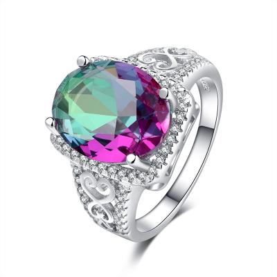 China FASHIONABLE Classic Creative High End Colorful Diamond Inlaid Cubic Zirconia Boutique Ring for sale