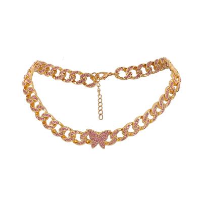 China Factory direct sales 2021 cute new 18k gold chain shape women choker necklace for sale