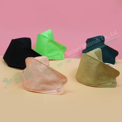 China Anti-dust best selling disposable face mask 4 layer custom korean fish shaped head ring head ring kf94 mask for sale