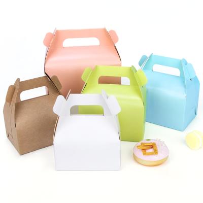 China Gift & White Brown Pink Wedding Party Paper Cup Craft Cake Craft West Point Dessert Portable Paper Box for sale