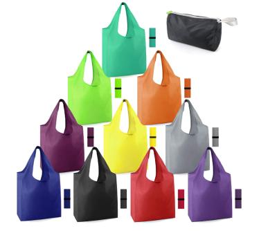 China Eco-friendly Reusable Folding Folding Tote Bags Foldable Shopping Bag for sale