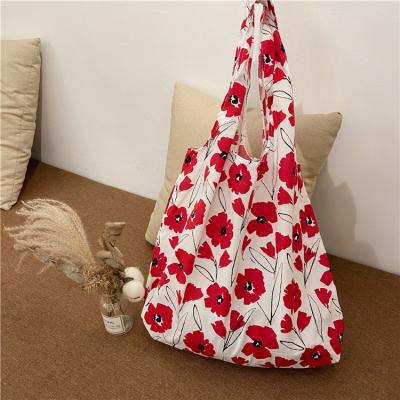 China Custom Eco Friendly Reusable Cotton Grocery Grocery Foldable Shopping Bag Eco-friendly Packaging for sale