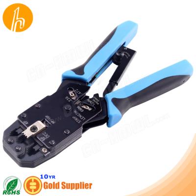 China Cat5 Cable Crimping Tool Crimping Ratchet RJ48 RJ45 RJ11 RJ12 HM-TL200AR for sale