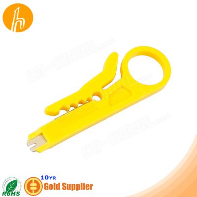 China UTP / STP Telecom Wire Easy Plier Wire Stripper With 110 88 Type Insert Function HM-ST318N for sale