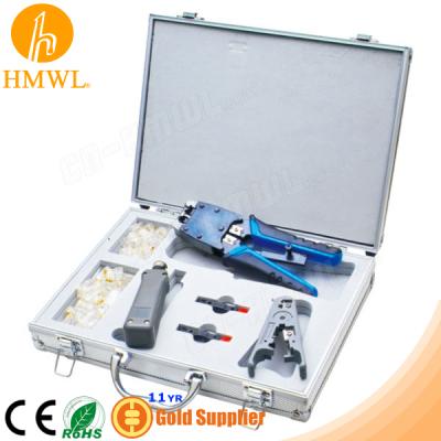 China Tool Kit RJ45 RJ11 Network Tool Kit With Crimping Punch Barring Tool for sale