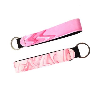 China Environmental Friendly High Quality Neoprene Soft Wristbands Pinch Grip Strap Key Chain for sale