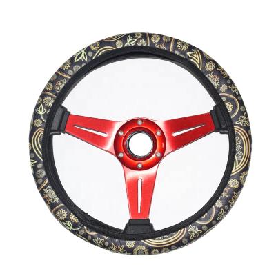 China Perfectly Fit New Universal Car Sublimation Hot Selling Steering Wheel Cover Neoprene for sale