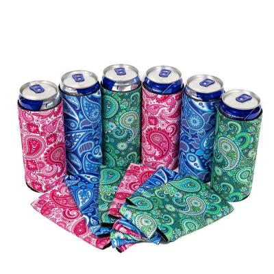 China Custom Printed Magnetic Wrap Waterproof Promotional Stubby Holder Cooler Coozies Neoprene Beer Slap for sale