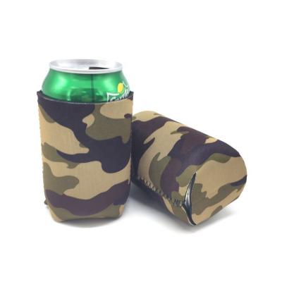 China High Quality Waterproof Neoprene Stubby Holder Custom Digital Camo Printing Can Cooler For Comfortable Drinking for sale