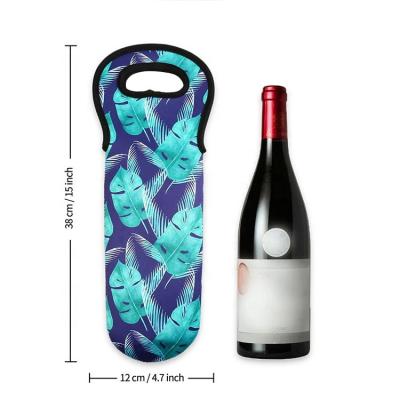 China Top Selling Single Clear Wine Waterproof Tote Bag Wine Bottle Sleeve Bag for sale