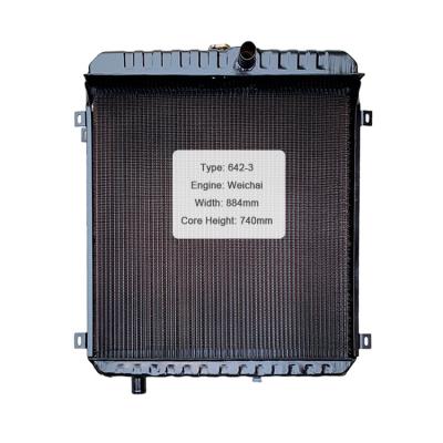 China Aluminum Radiator Cover Adjustable Tube Loader Engine Kubota Excavator 642-3 Wei Ch Ai Bimetal Parts Excavator Radiator for sale