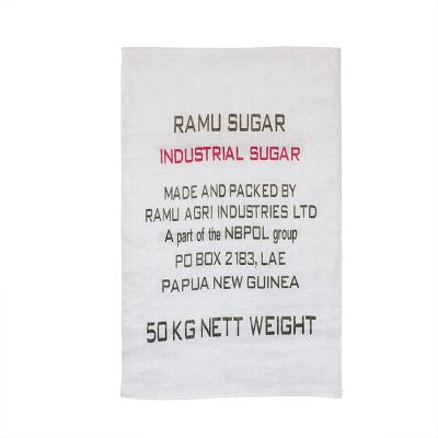 China Recyclable PP Woven Yarn Woven Bag Polypropylene Mesh Corn Silage Plastic Sachet 25 Kg 50 Kg Bags for sale