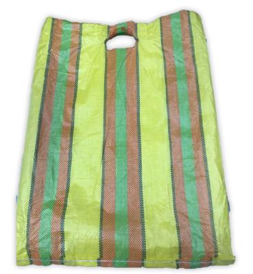 China Ghana Market Small Size Lamination Moisture Proof PP Woven Shopping Bags With Handle for sale