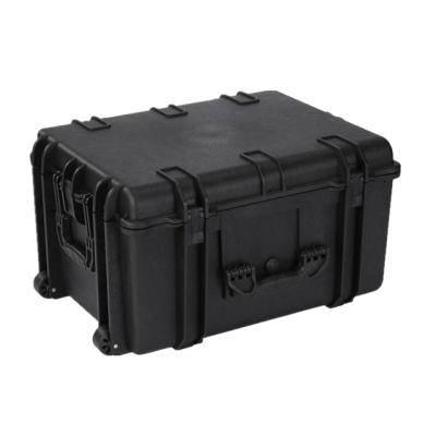 China Waterproof high quality plastic storage case with big hard handle protective camera case + cubed foam! for sale