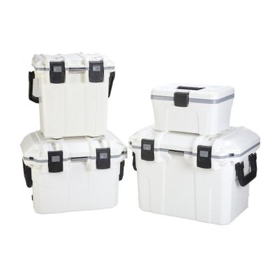 China Viable New Design Professional Fishing Ice Cooler Box Multicolor Plastic Ice Chest Cooler for sale