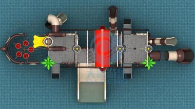 中国 子供大きい屋外水スライドの海賊船は反紫外線空電のスタイルを作る 販売のため