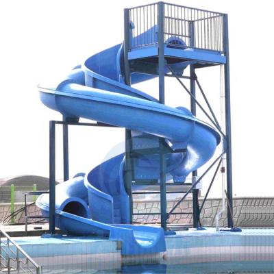 China Van de het Waterdia van het cycloon Zwembad Ééndelige de Glasvezel Blauwe Kleur voor Aqua Park Te koop