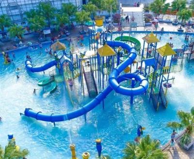 China Customized Playground Water Slide Medium Theme Park Aqua Tower for sale