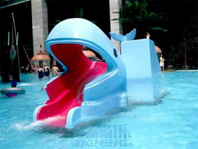 China Kinder Mini Pool Slide Whale Frog formten Fiberglas-Swimmingpool-Dia zu verkaufen