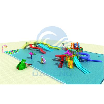 China Kinder-Aqua Park Hill Slide Ground-Spielplatz-Wasserrutsche-kombiniertes besonders angefertigt zu verkaufen