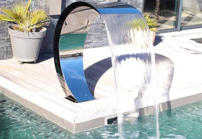 Κίνα Artificial Stainless Steel Swim SPA Pool Equipment Cascade Waterfall προς πώληση