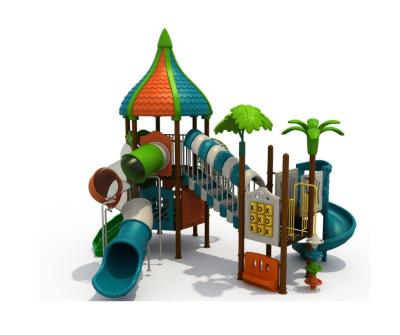 China OEM Outdoor speeltuin Water speelapparatuur Plastic glijbaan voor kinderen Te koop