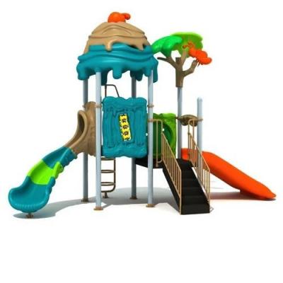 China ODM Outdoor Playground Kids Games Playhouse Plastic waterglijbaan Te koop