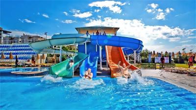 China ODM Outdoor Water Park Entertainment Sports Swimming Pool Fiberglass Slide For Kids for sale