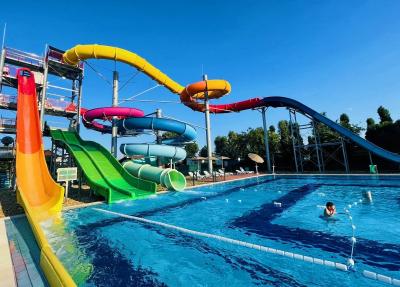 China Aqua Park Swimming Pool Custom Fiberglass Water Slide for sale