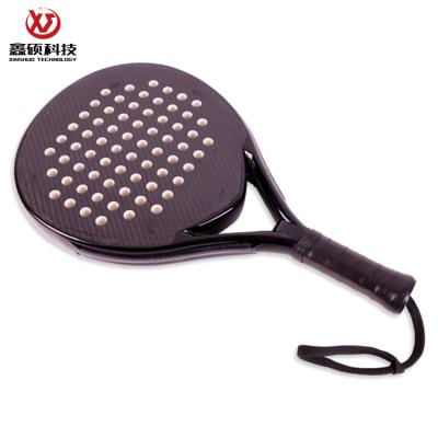 China Cheap gifts beach tennis racket 3k carbon fiber twill beach paddle racket for sale