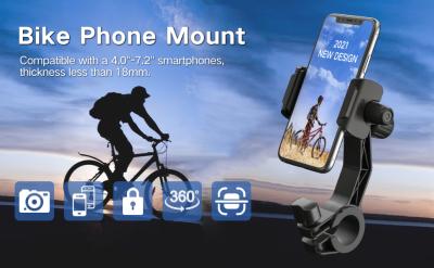 China High Quality Shockproof Motorcycle Bicycle Accessories Phone Mount Cell Phone Holder Anti-theft Holder For Electric Bike Parts for sale