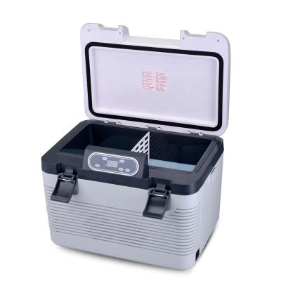 China Factory wholesale low noise mini hot vaccine vaccine cooling box and freeze function fish beer ice cool box portable camping cooler box for sale