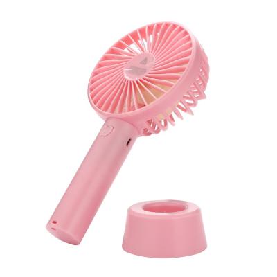 China High Quality Handheld Rechargeable Portable 18650 Fan USB Stand Holder Battery Operated Mini Handy Fan for sale